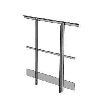 Ограждение площадок торцевые ОПТХ-10.9 Серия 1.450.3-7.94 из ХГ профиля